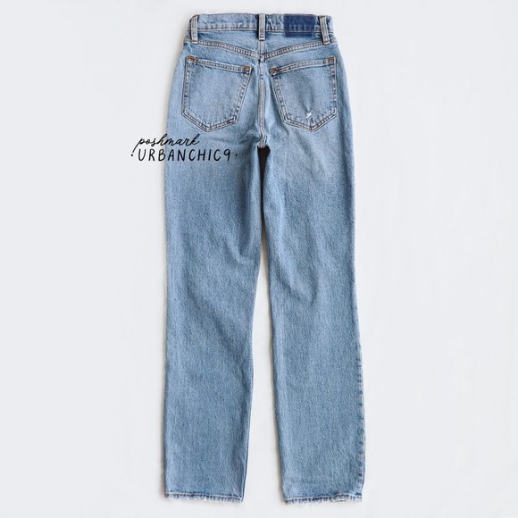ABERCROMBIE 90s Ultra High Rise Straight Jean 24 - Picture 7 of 15